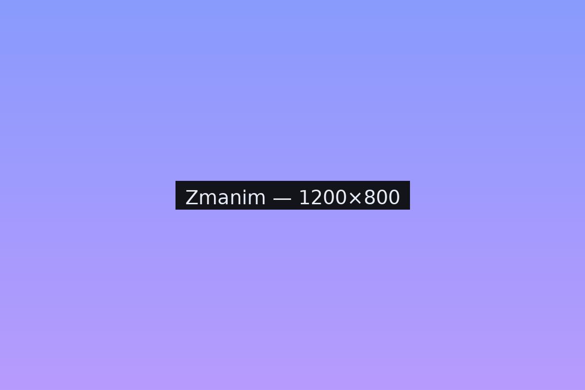 Zmanim